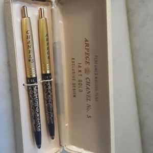 Ventage perfumed pens. Arpege channel No.5 14 it gold exclusive design.